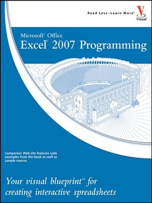 cover image of Microsoft Office Excel 2007 Programming